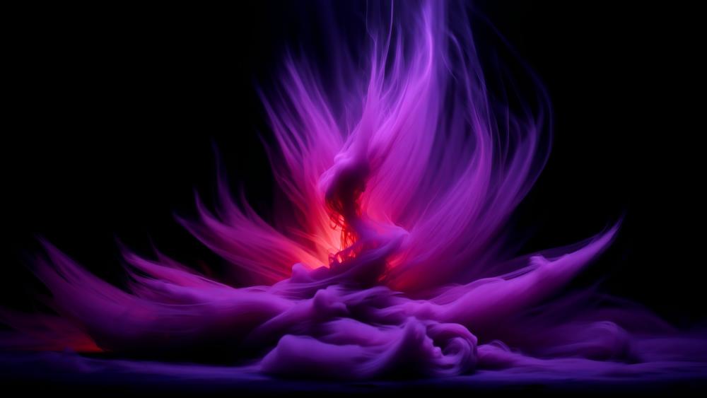 Purple Flame Dreamscape wallpaper