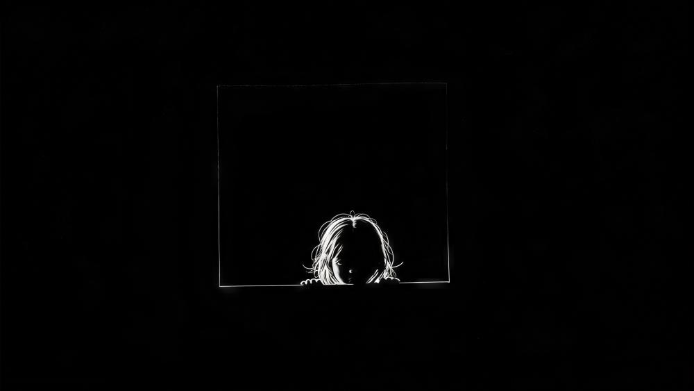 Whispering Shadow in the Black Frame wallpaper