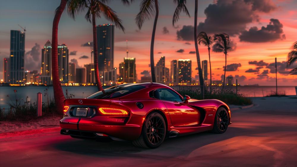 Dodge Viper GTS Sunset Glow wallpaper