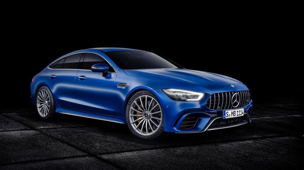 Mercedes AMG GT63 S in Electric Blue wallpaper