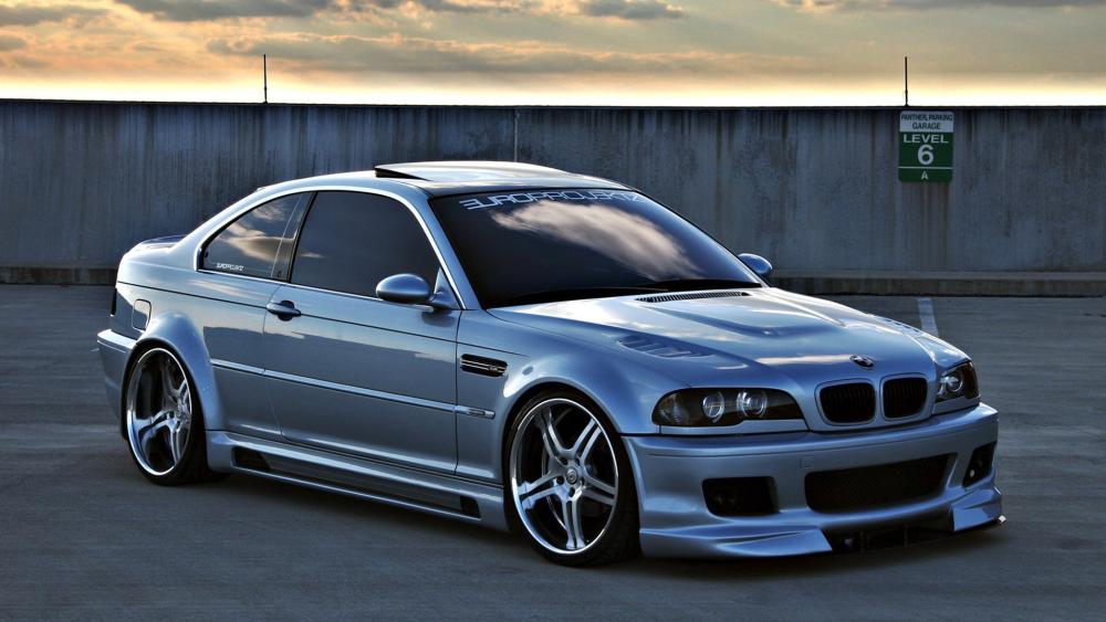 Silver BMW M3 Coupe wallpaper