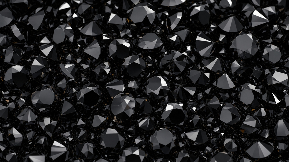 Midnight Black Diamond Mosaic wallpaper