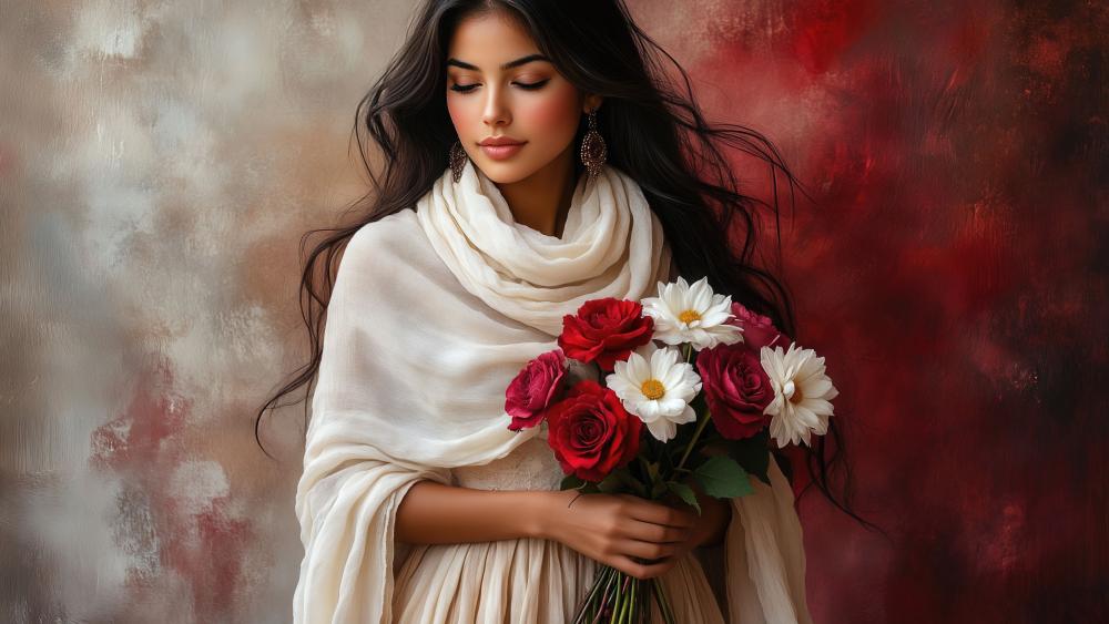 Serene Floral Elegance wallpaper