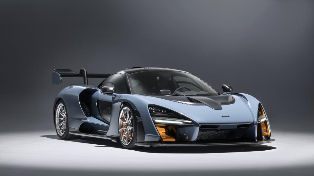 McLaren Senna Carbon Blue Beast wallpaper