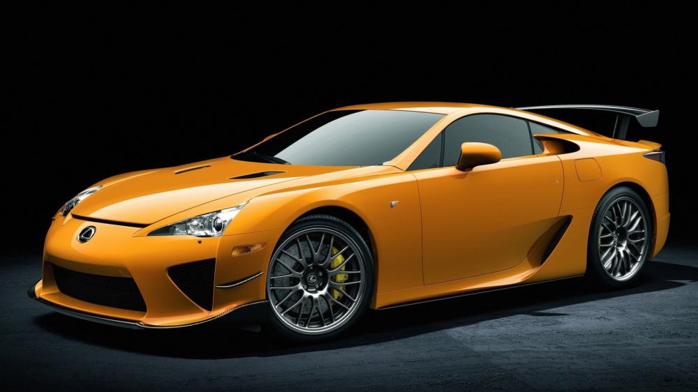 Orange Lexus LFA Track Icon wallpaper