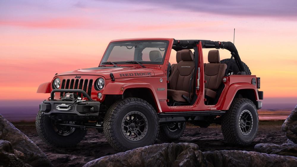 Sunset Jeep Wrangler Adventure wallpaper