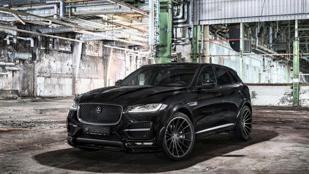 Jaguar F-PACE Black SUV of Luxury and Power wallpaper