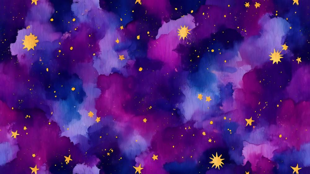 Watercolor Galaxy wallpaper