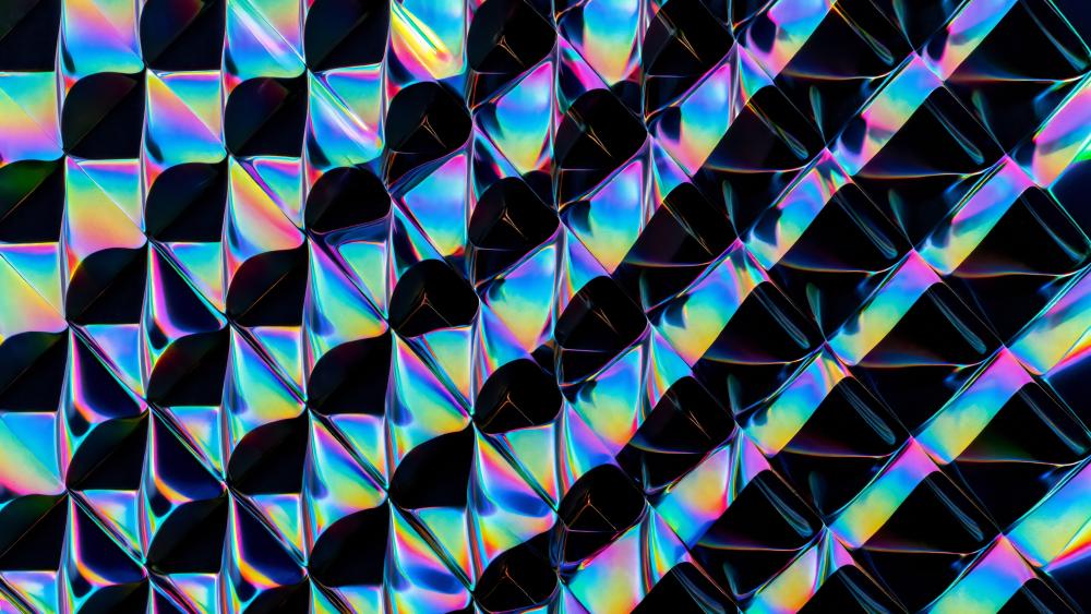 Iridescent Prism Geometry wallpaper