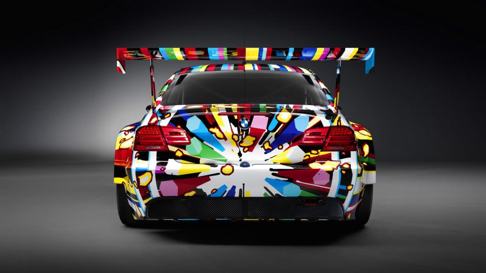 Pop Art BMW Rear View wallpaper