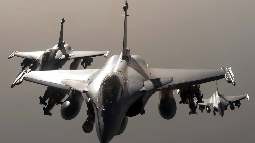 Rafales in Formation wallpaper