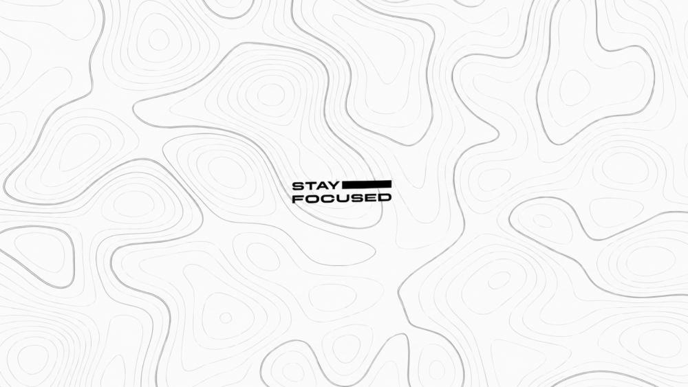 Minimal Topographic Stay Focused Wallpaper wallpaper