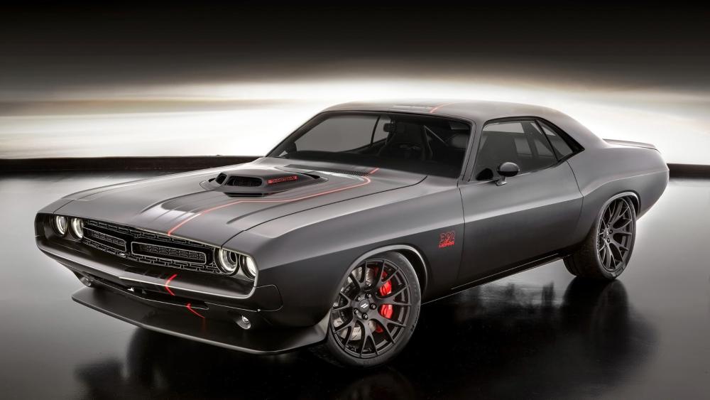 Aggressive Dodge Challenger Muscle Car wallpaper