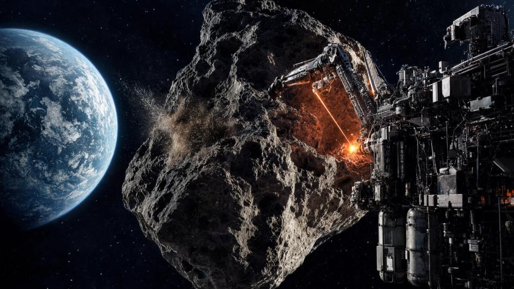 Asteroid Mining Operation wallpaper