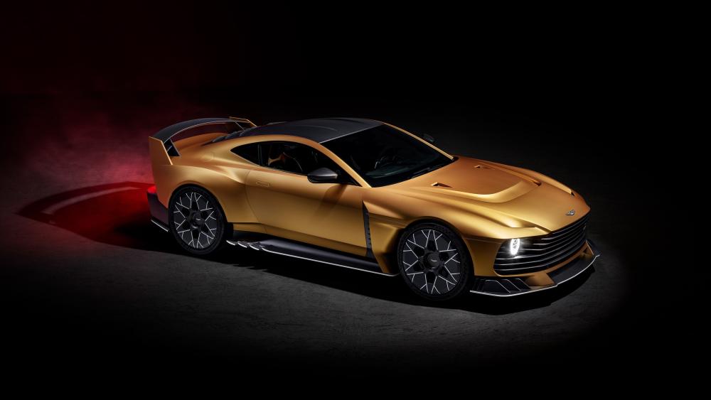 Golden Aston Martin Valiant wallpaper