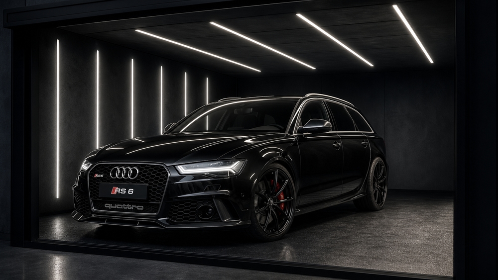 Midnight Audi RS6 Showcase wallpaper