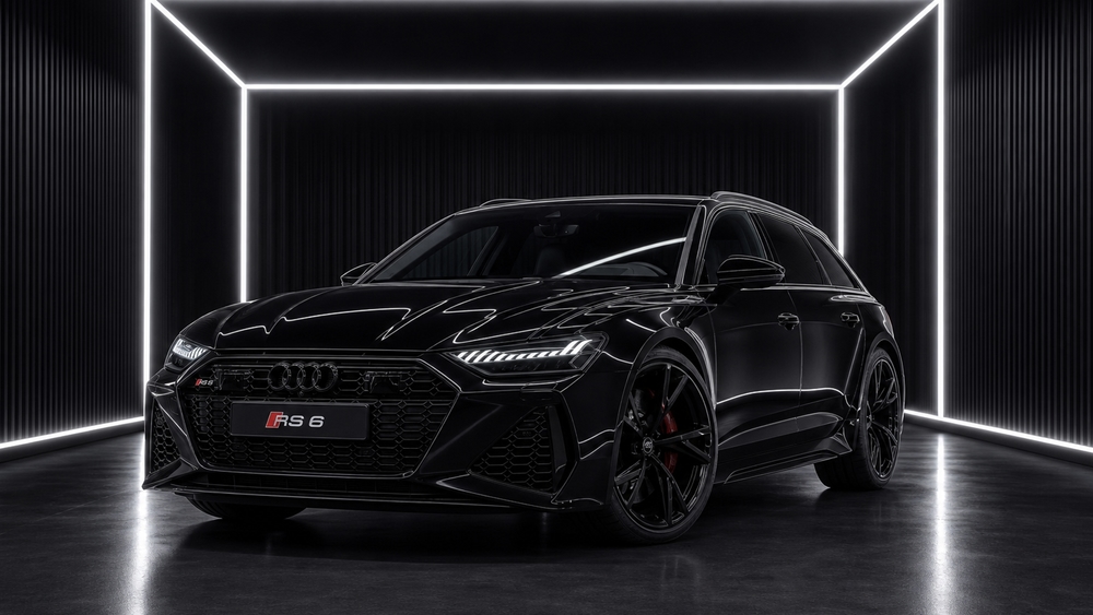 Neon Shadow Audi RS6 wallpaper