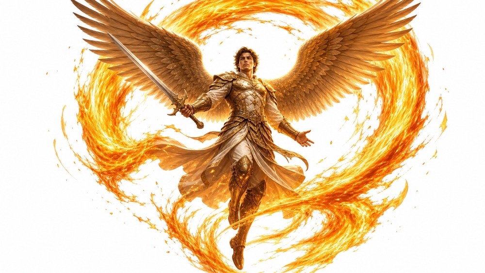 Radiant Angel of Fire wallpaper
