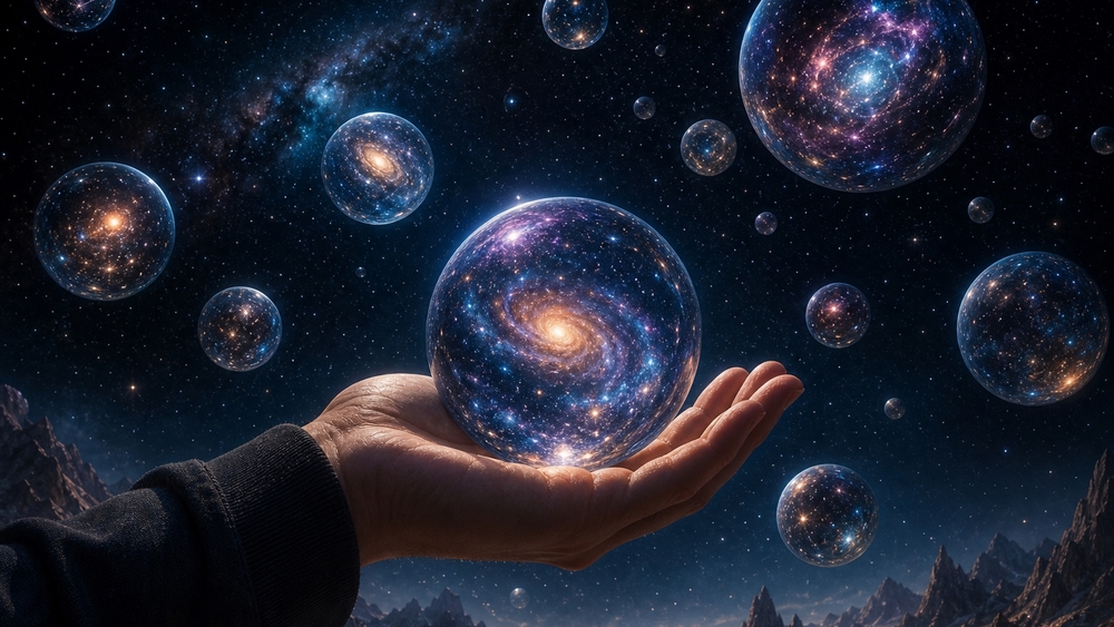 Celestial Worlds in a Gentle Hand wallpaper