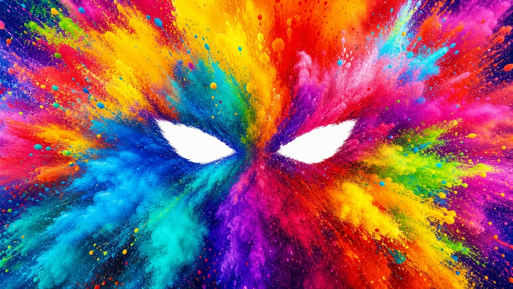 Rainbow Burst Mask Wallpaper wallpaper