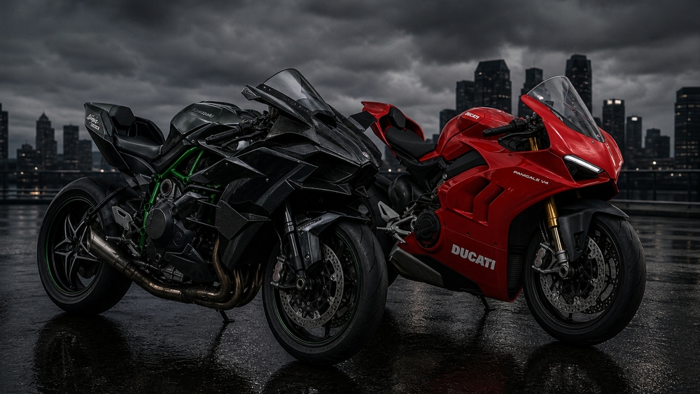 Ducati Superbike Showdown in the Rain wallpaper