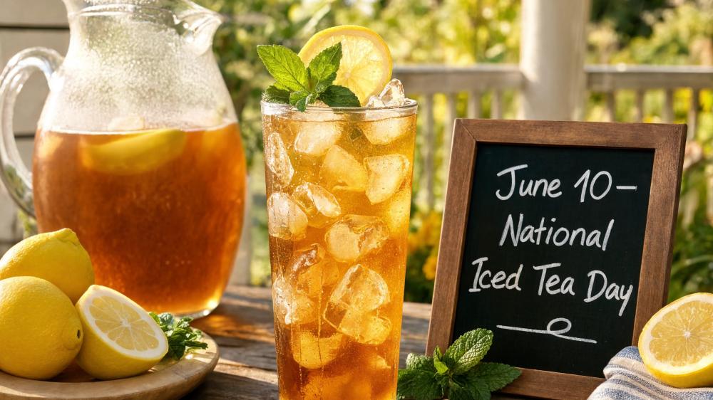 Refreshing National Iced Tea Day Celebration wallpaper