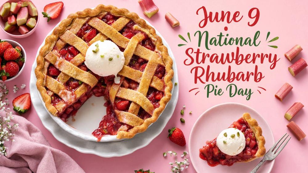 Strawberry Rhubarb Pie Celebration wallpaper