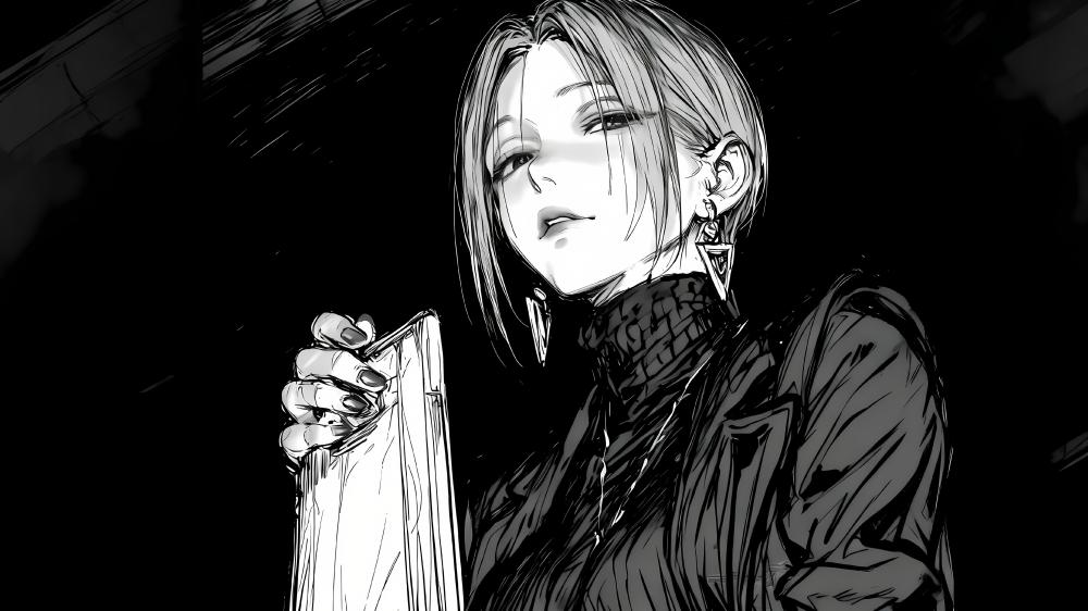 Gothic Silence in Monochrome wallpaper