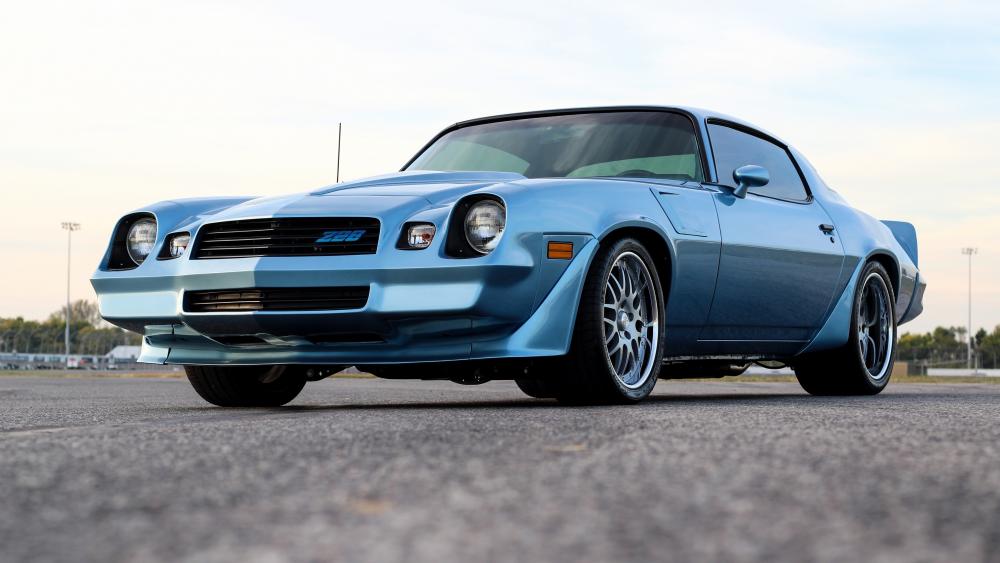 Blue Camaro Classic Muscle wallpaper