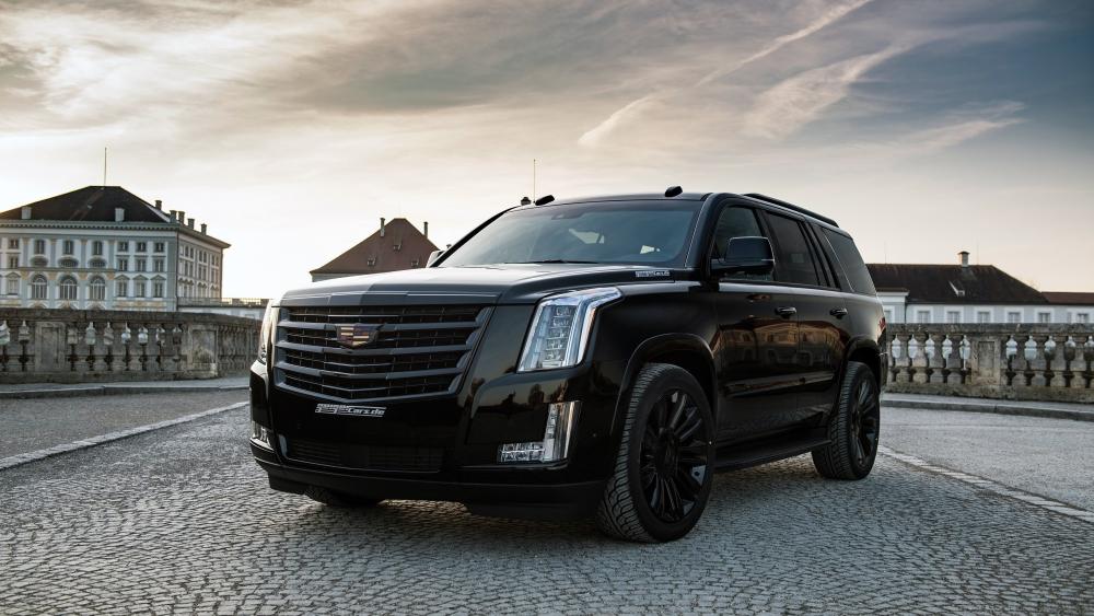 Bold Black Cadillac Escalade wallpaper