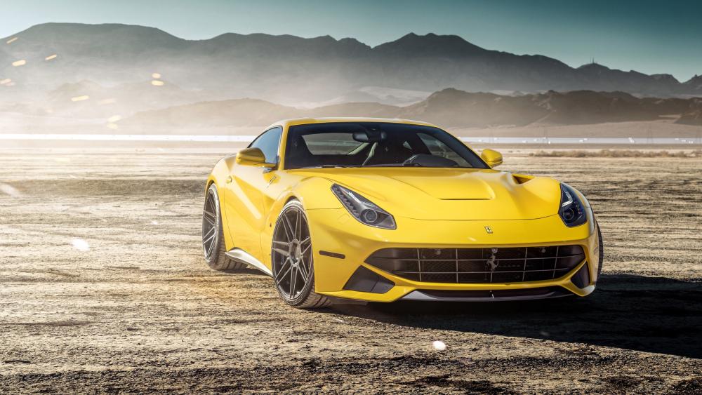 Ferrari F12 Berlinetta Sunlit Desert wallpaper