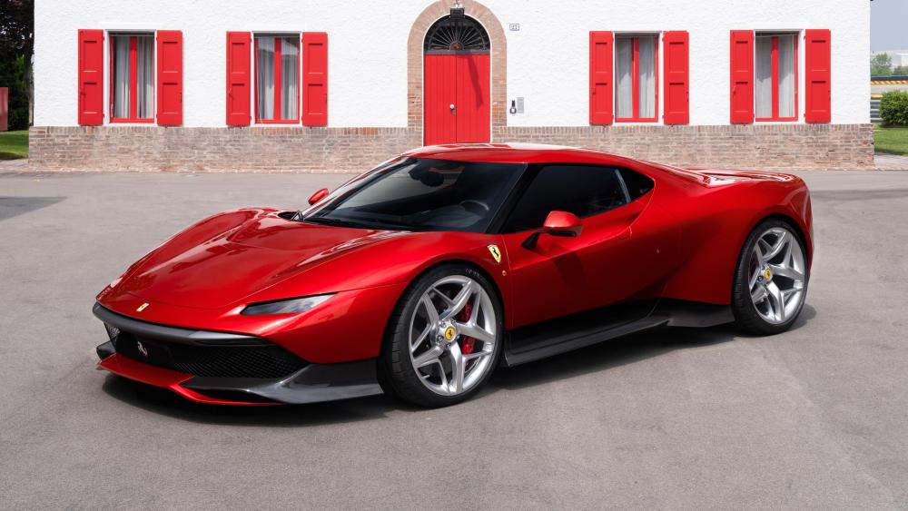Ferrari SP38 Special Series Red Elegance wallpaper