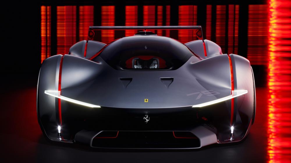 Futuristic Ferrari Vision Gran Turismo wallpaper