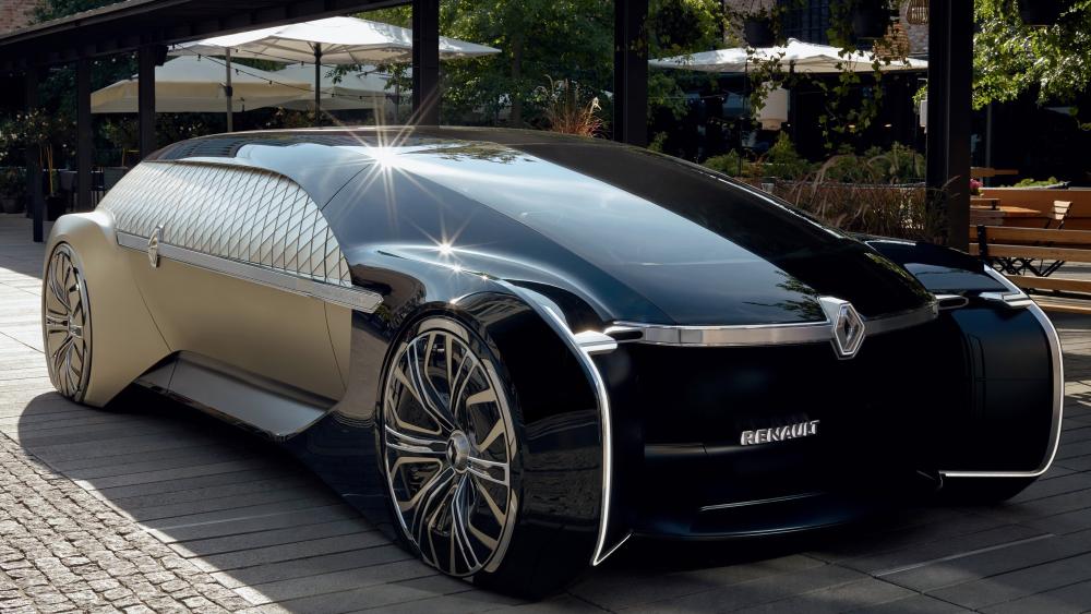 Futuristic Renault Vision on Display wallpaper