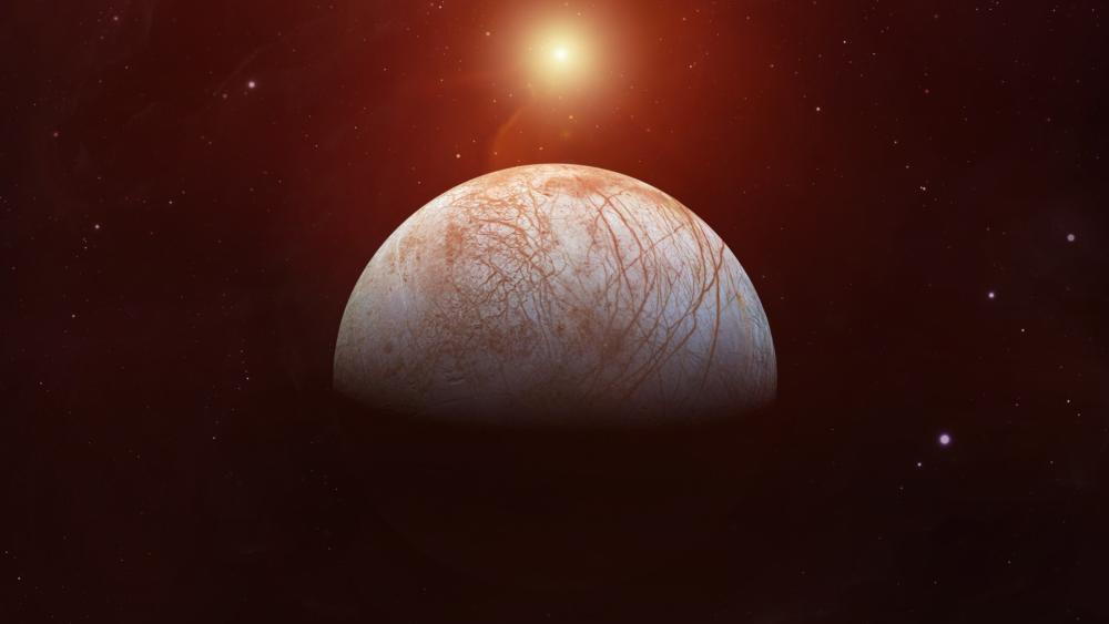 Europa Rising in Crimson Space wallpaper