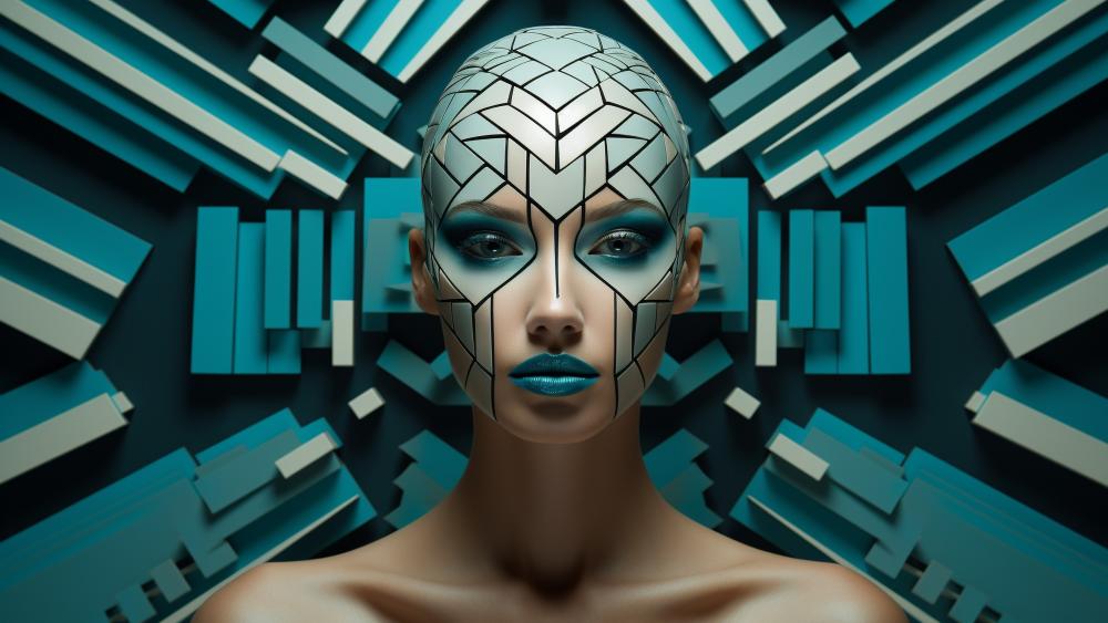 Neon Oracle of the Future wallpaper