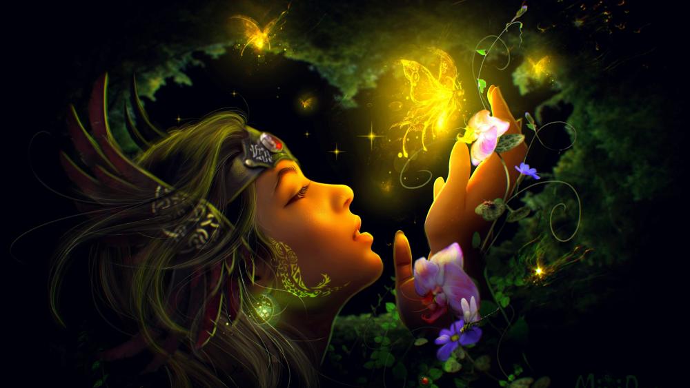 Dreamlit Fairy Whisper wallpaper