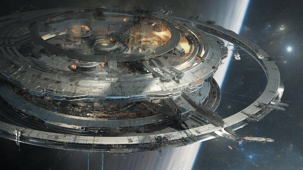 Orbital Citadel Above the Silent Planet wallpaper