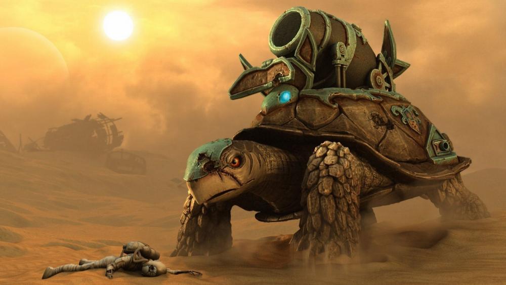 Desert War Turtle Sentinel wallpaper