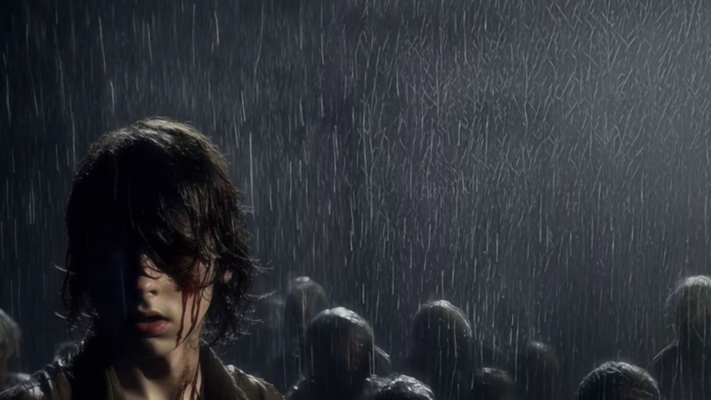 Lonely Boy in a Rain Soaked Night wallpaper