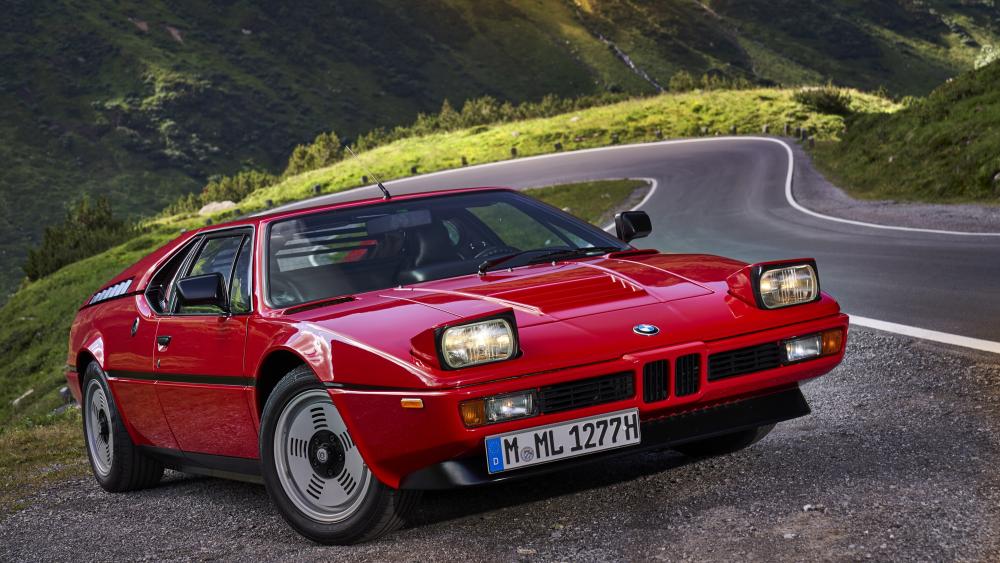 Classic BMW M1 on Mountain Road wallpaper