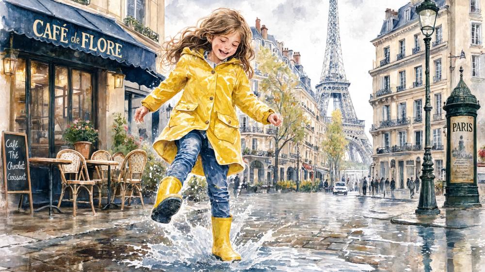 Dancing In The Paris Rain wallpaper