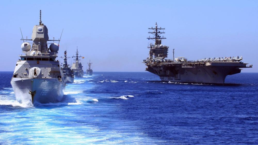 USS eisenhower cvn oliver hazard-Military wallpaper