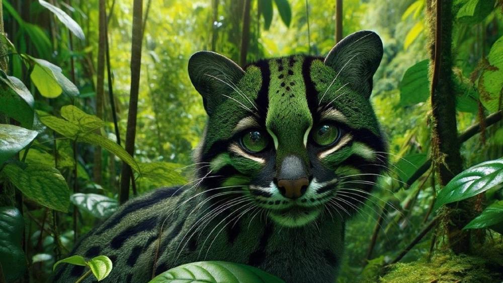 Emerald Jungle Ocelot wallpaper