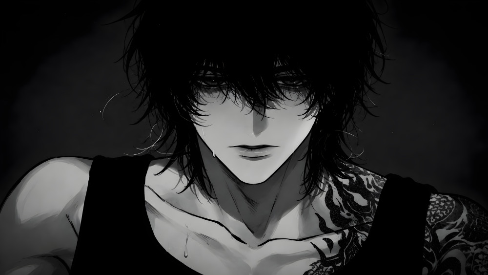 Shadowed Rebel with Inked Silence wallpaper