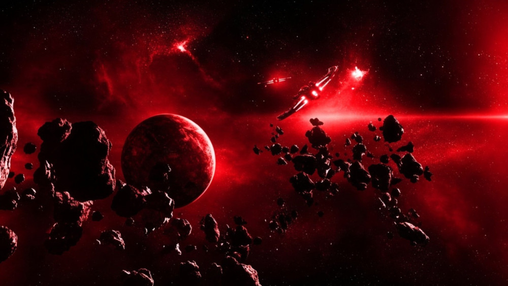 Red Space image wallpaper