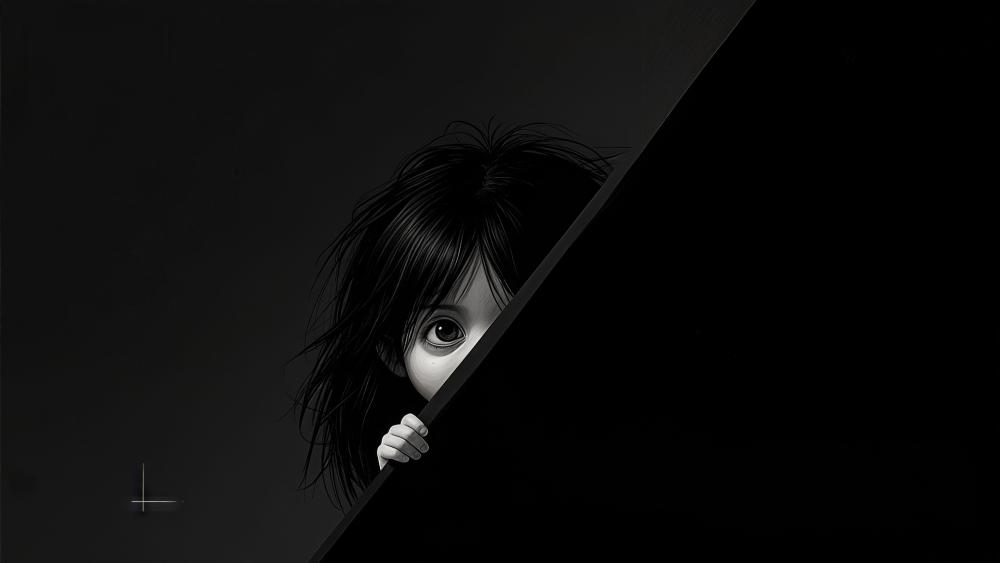 Hidden Girl in the Shadows wallpaper