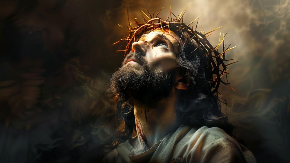Sacred Crown of Thorns Portrait wallpaper