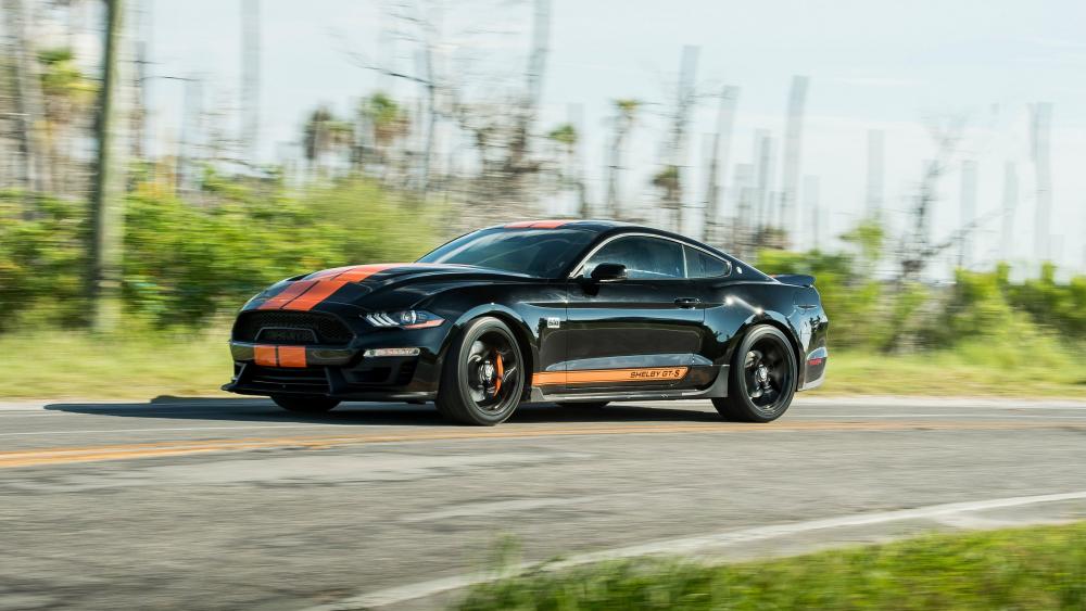 Shelby Mustang Speed in Motion wallpaper