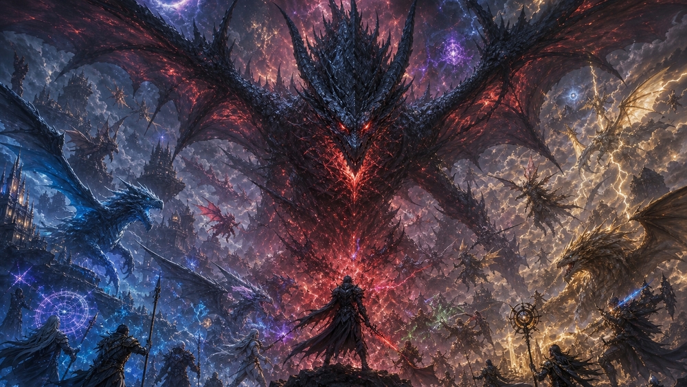 Dragons of Dark Eclipse wallpaper